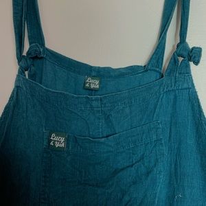 Lucy & Yak Blue Corduroy Overalls